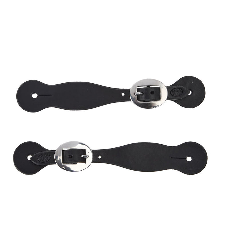 NRS Tack Ladies/Youth Black Basic Spur Strap