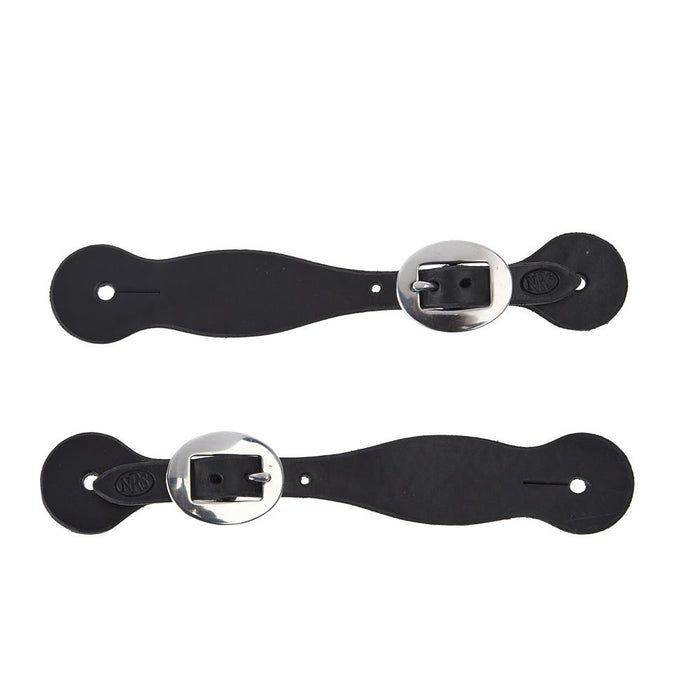 NRS Tack Ladies/Youth Black Basic Spur Strap