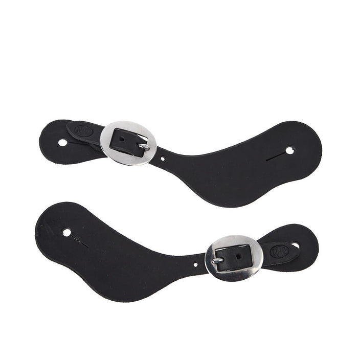 NRS Tack Ladies/Youth Black Dove Wing Spur Strap