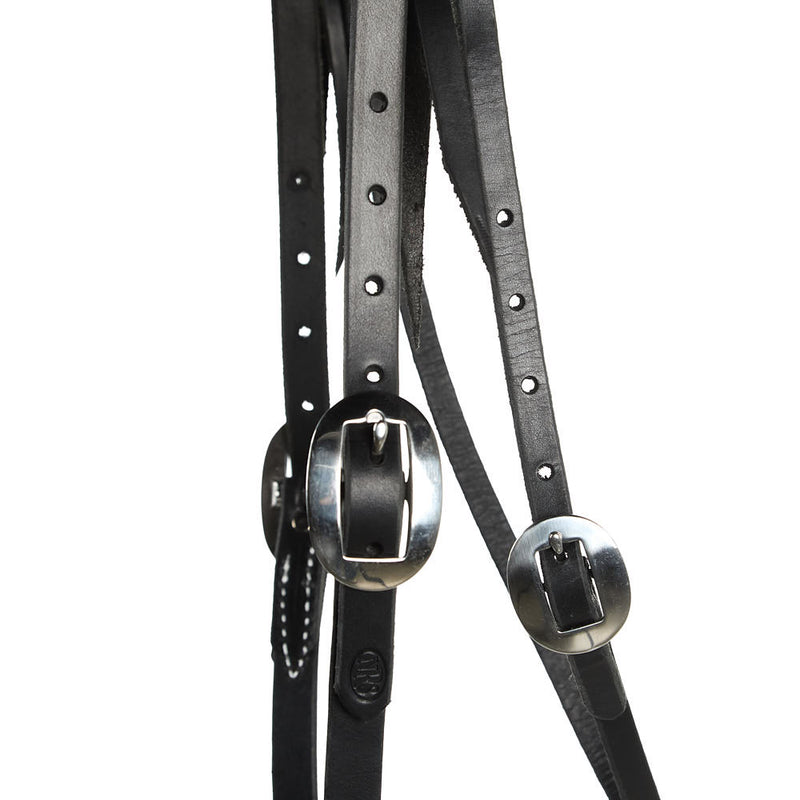 NRS Tack Black Straight Browband Headstall