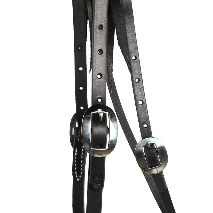 NRS Tack Black Straight Browband Headstall
