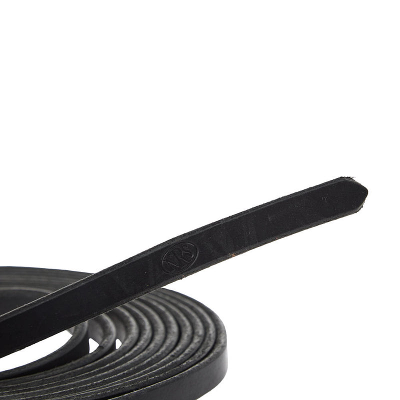NRS Tack 1/2in Black Split Reins 8ft
