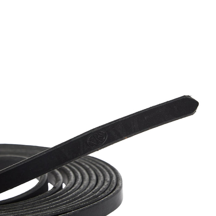 NRS Tack 1/2in Black Split Reins 8ft