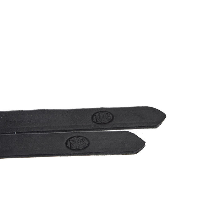 NRS Tack 3/4in Black Split Reins 8ft