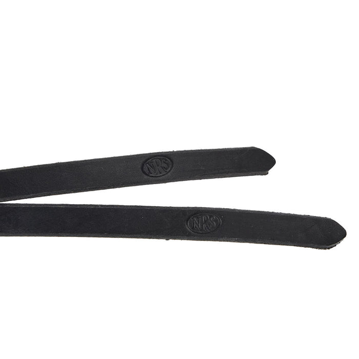 NRS Tack 5/8in Black Split Reins 8ft