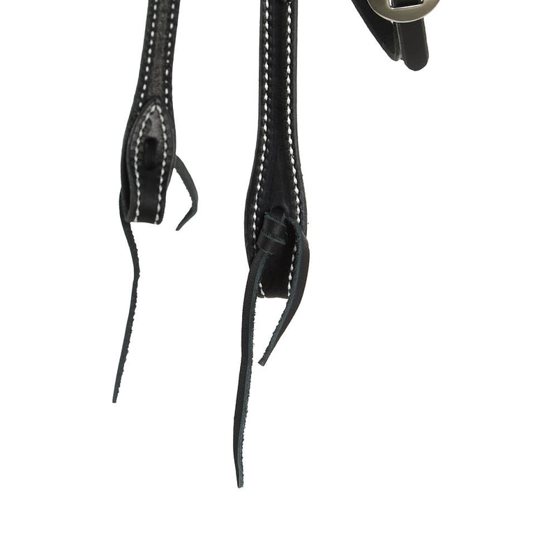NRS TACK Black Stitched Knotted Browband Headstall