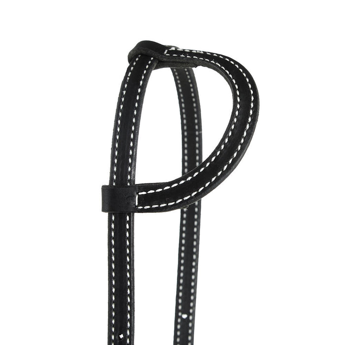 NRS TACK Black Stitched Single Ear Headstall