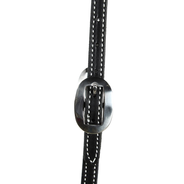 NRS TACK Black Stitched Single Ear Headstall
