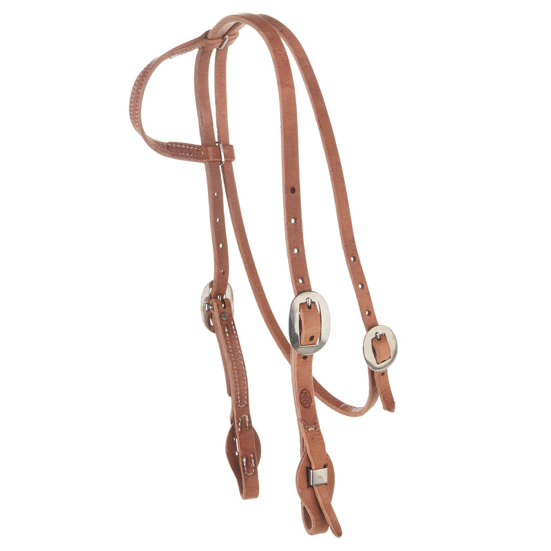 NRS TACK Single Ear Quick Change Headstall w/Throat Latch