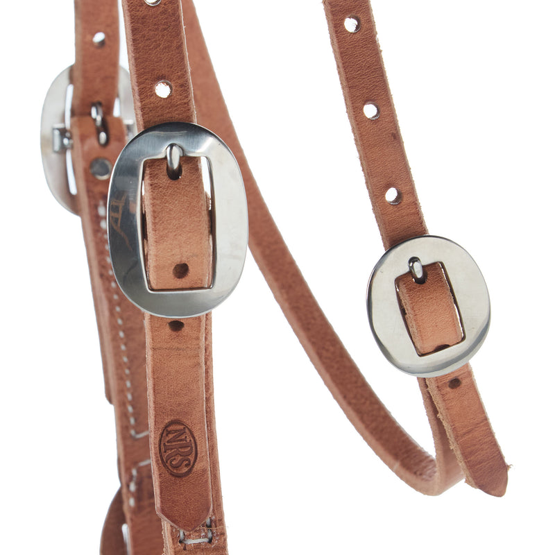 NRS TACK Single Ear Quick Change Headstall w/Throat Latch