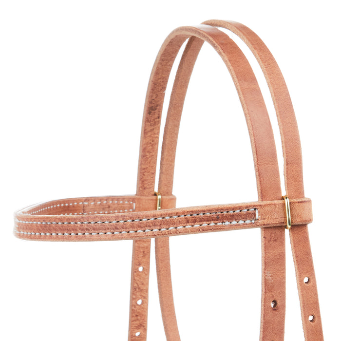 NRS TACK Straight Browband Headstall with Quick Change Box Loops