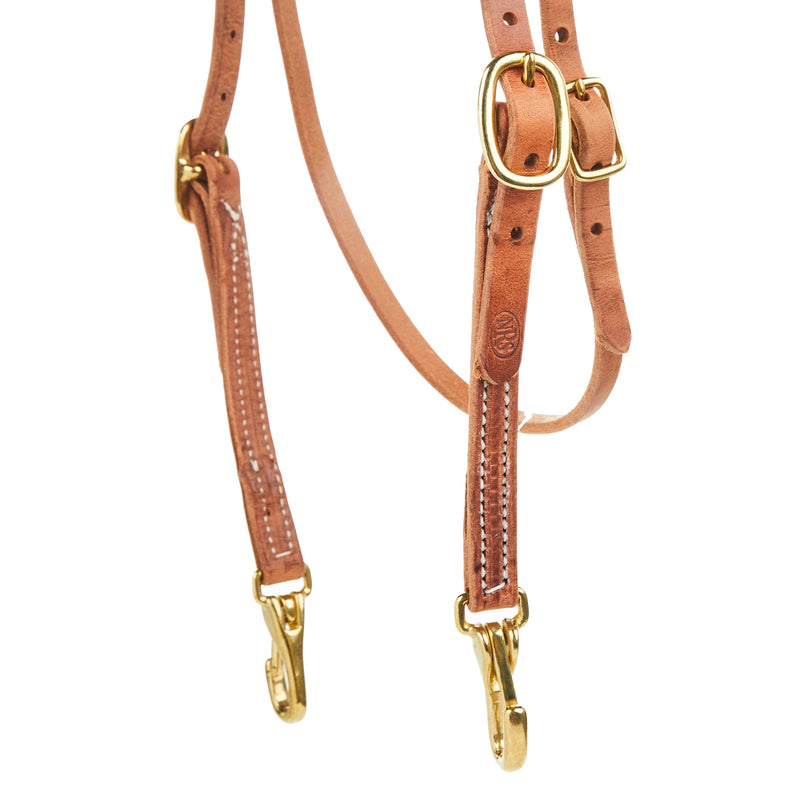 NRS TACK Straight Browband Headstall with Snap Bit Ends