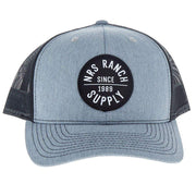 NRS Heather Grey and Black Patch Cap