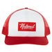 NRS National Ropers Supply White and Red Cap