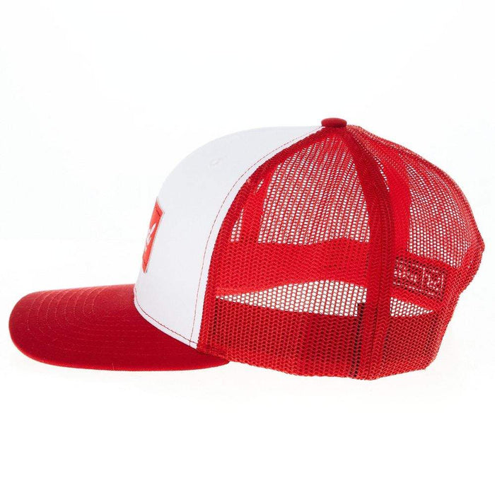 NRS National Ropers Supply White and Red Cap