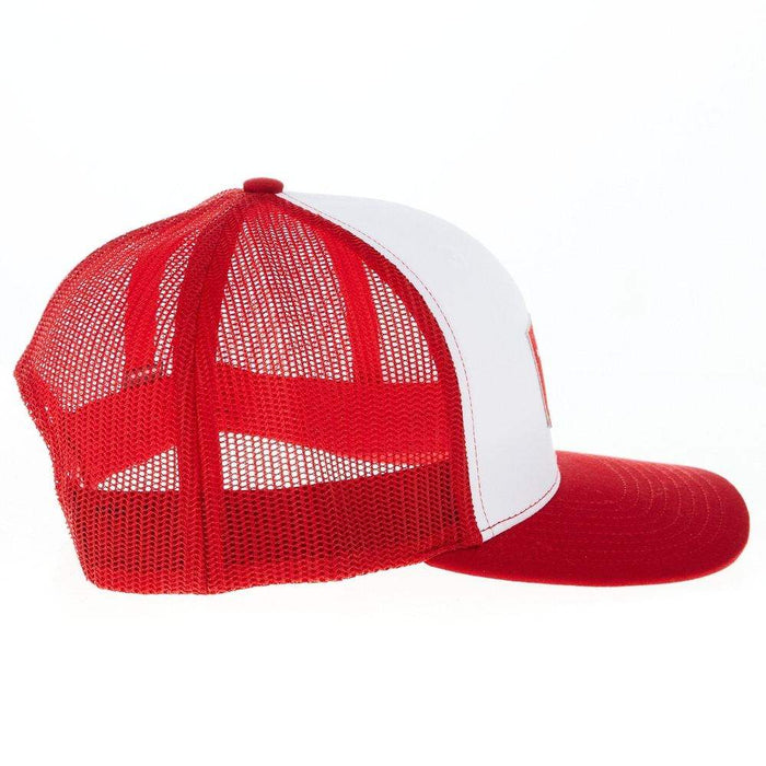 NRS National Ropers Supply White and Red Cap