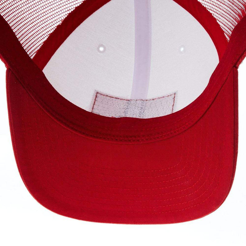 NRS National Ropers Supply White and Red Cap