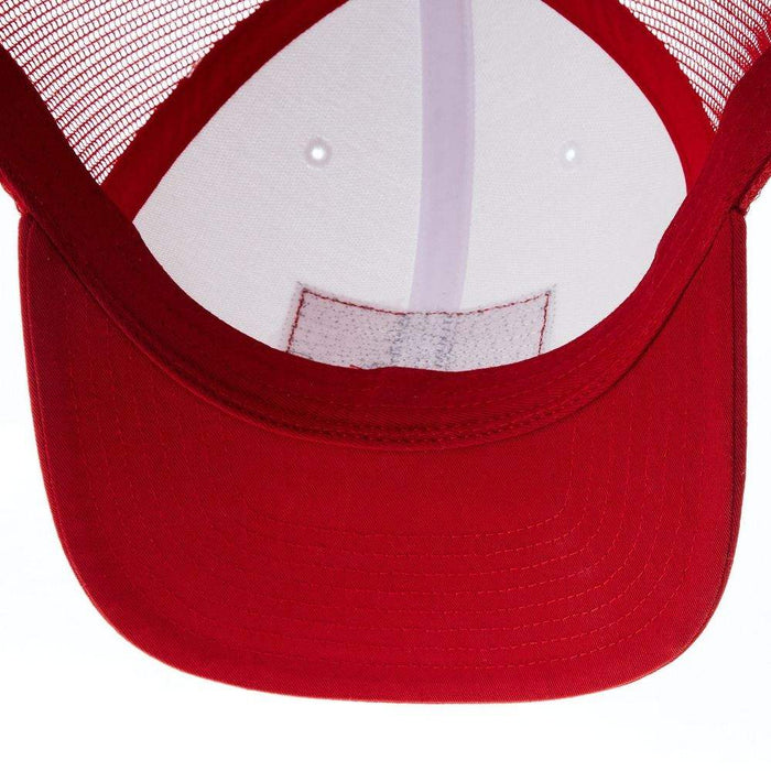NRS National Ropers Supply White and Red Cap