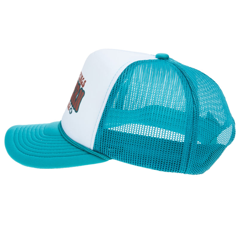 NRS National Ropers Supply Teal and White Cap