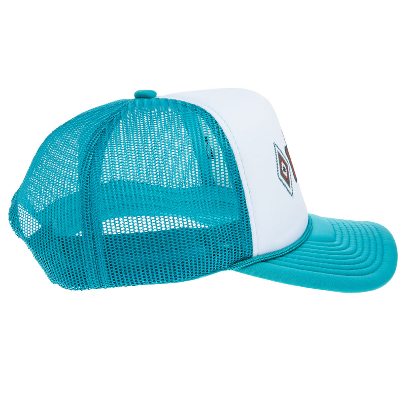 NRS National Ropers Supply Teal and White Cap