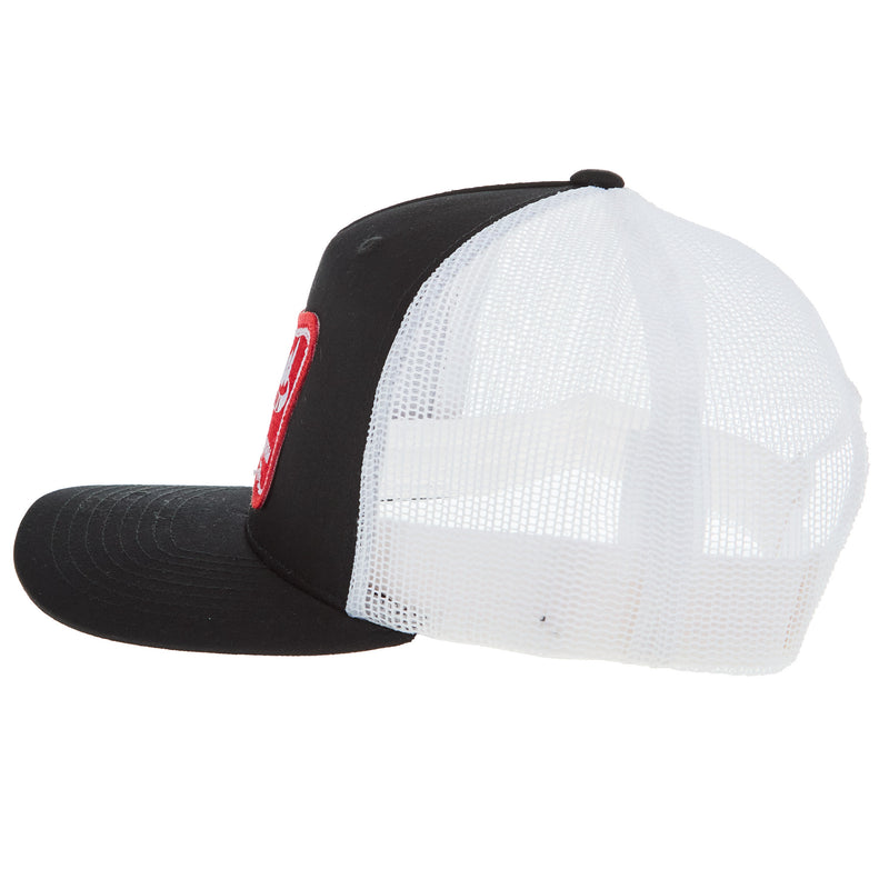 NRS National Ropers Supply Black and White Cap