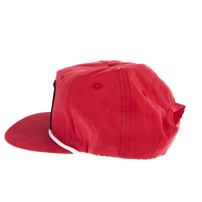 NRS National Ropers Supply Red with White Rope Cap