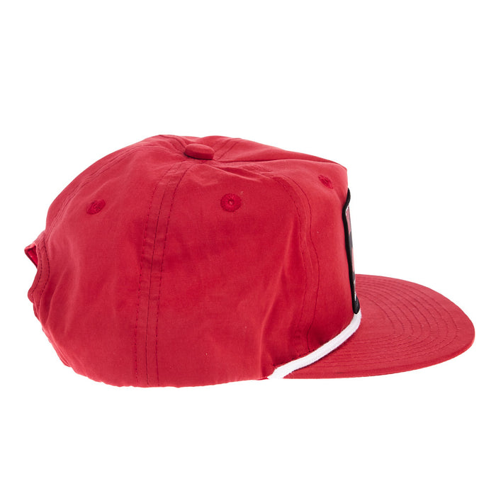 NRS National Ropers Supply Red with White Rope Cap
