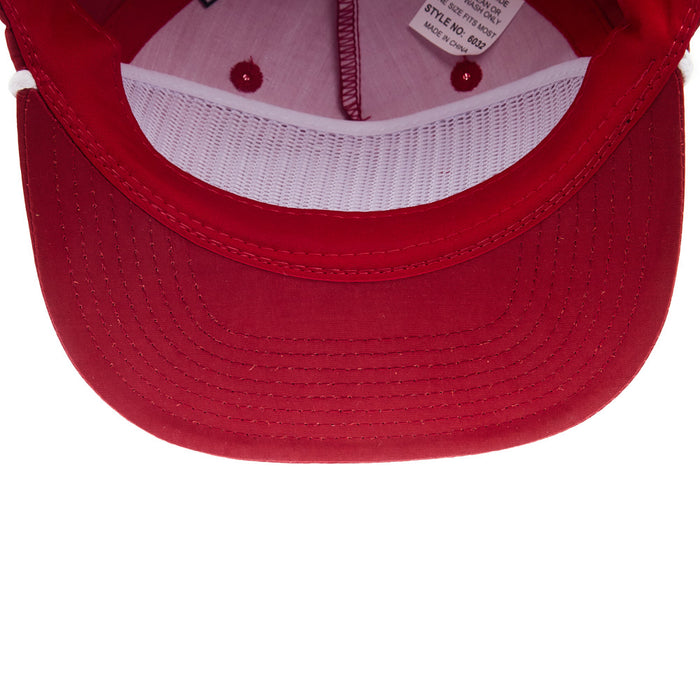 NRS National Ropers Supply Red with White Rope Cap