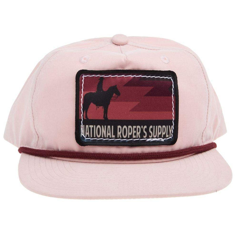 NRS National Ropers Supply Pink and Red Rope Cap