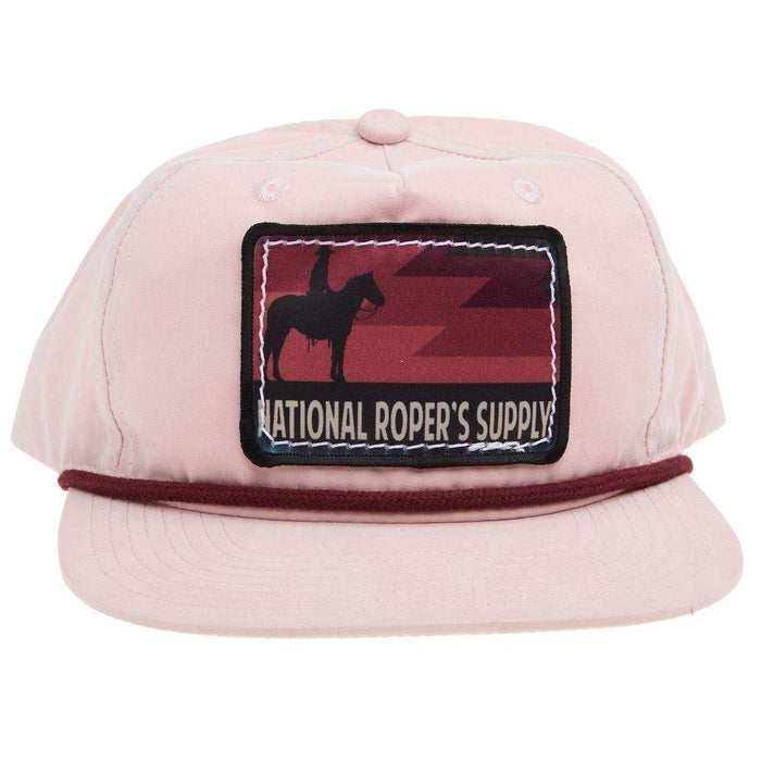 NRS National Ropers Supply Pink and Red Rope Cap