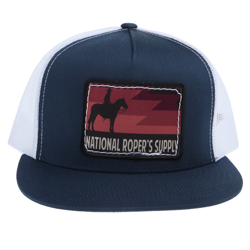NRS National Ropers Supply Navy and White Cap
