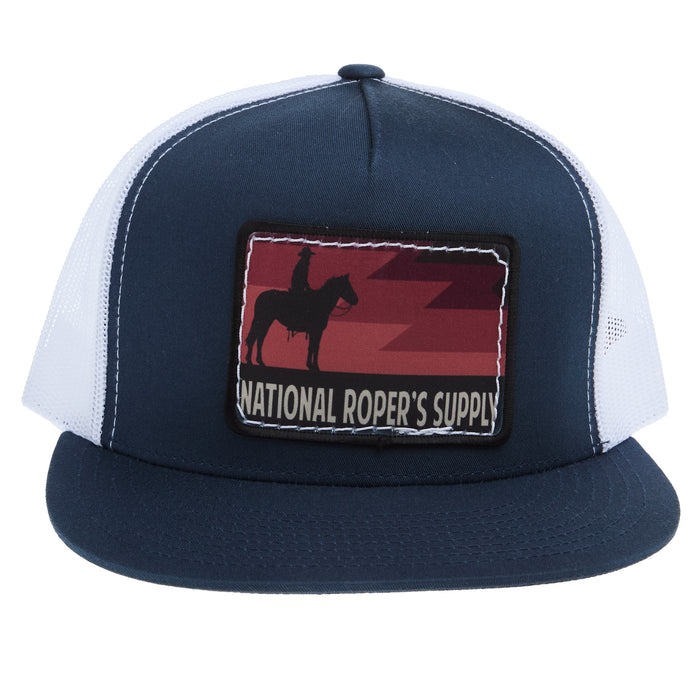 NRS National Ropers Supply Navy and White Cap