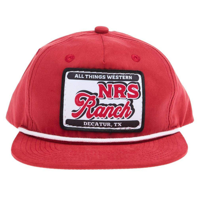 NRS All Things Western Red with White Rope Cap