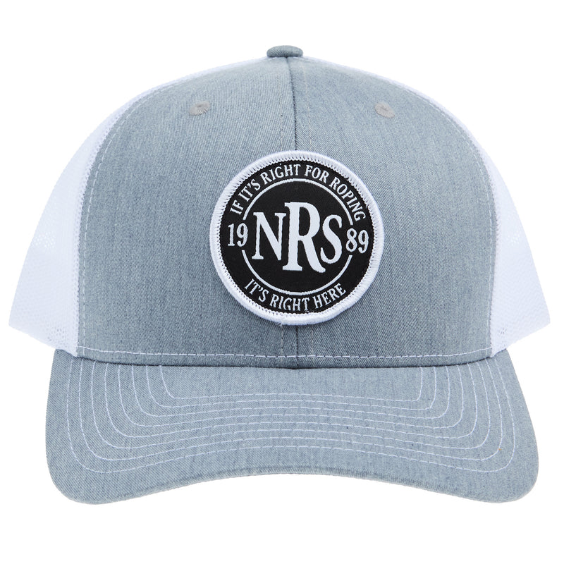 NRS If It's Right For Roping Grey and White Cap