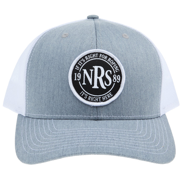 NRS If It's Right For Roping Grey and White Cap