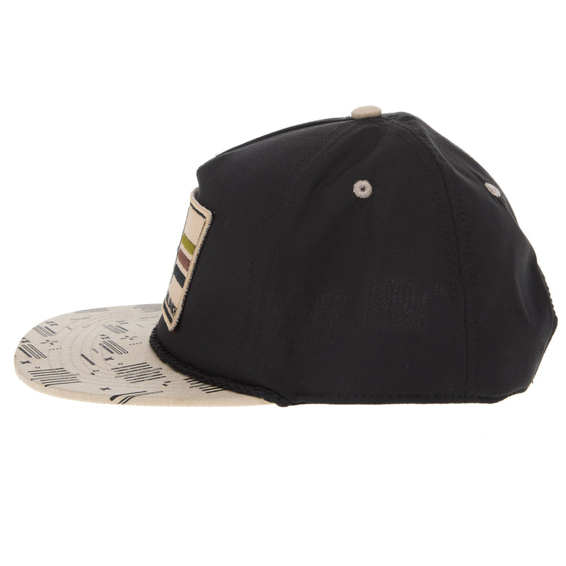 Sand Hill Ranch Black and Cream Flat Bill Cap