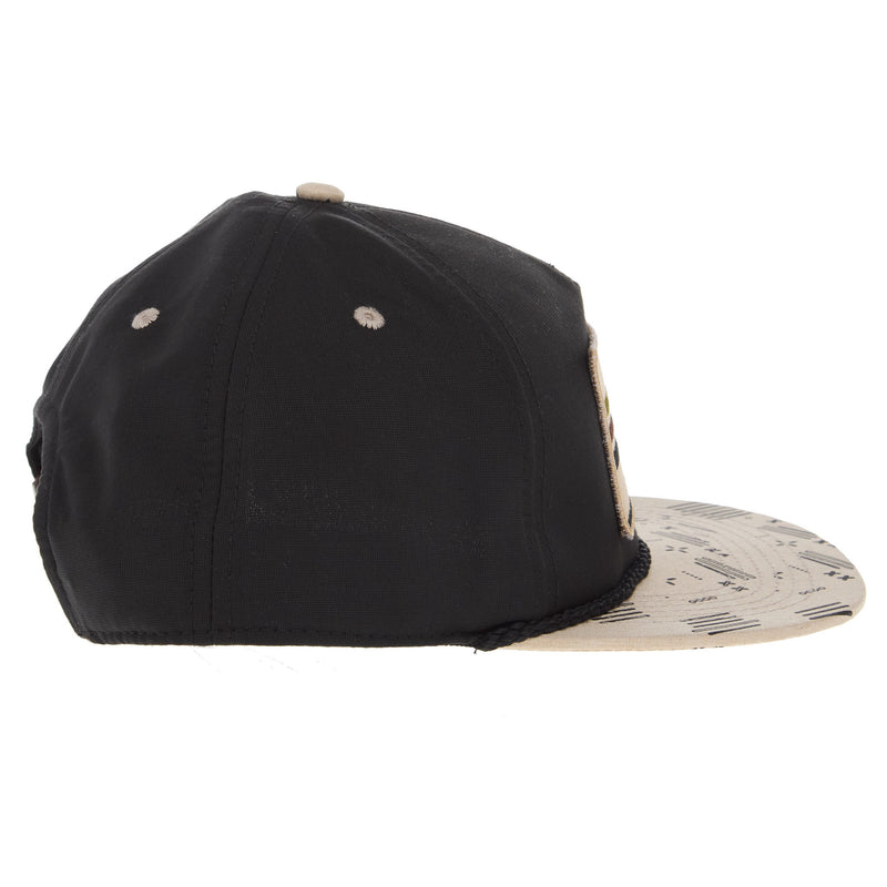 Sand Hill Ranch Black and Cream Flat Bill Cap