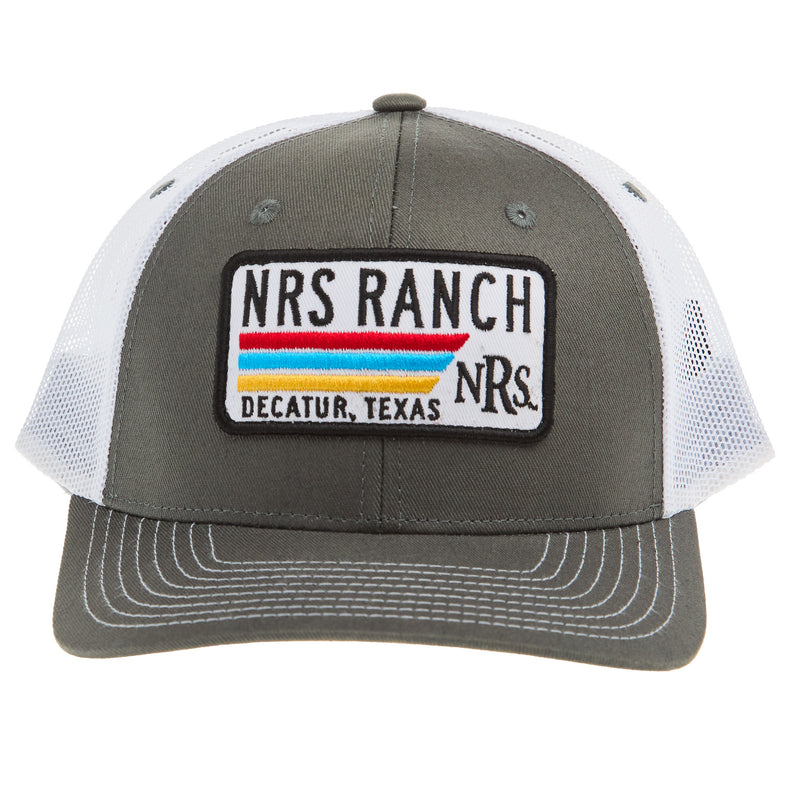 NRS Ranch Grey and White Logo Cap
