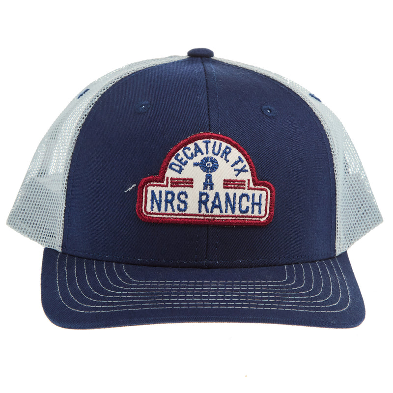 NRS Ranch Windmill Blue and White Logo Cap