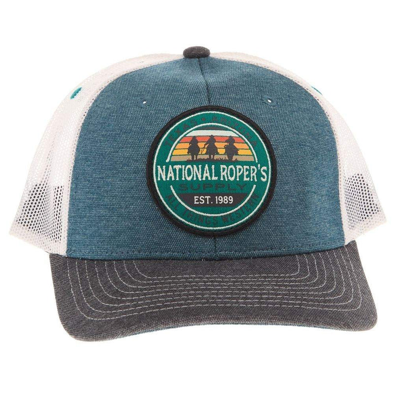 NRS National Ropers Supply Cowboys Denim Blue Cap