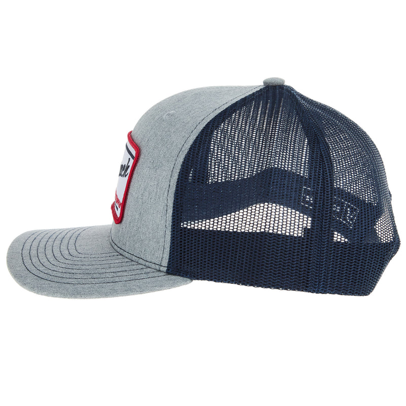 NRS Ranch Grey and Navy Embroidered Patch Cap