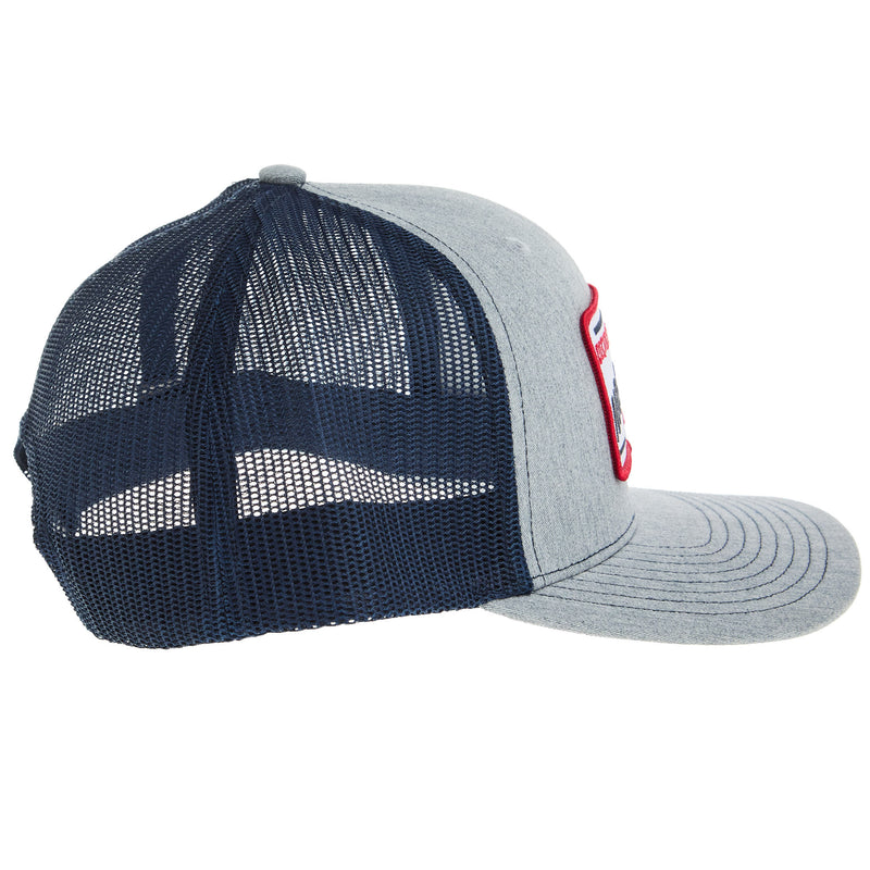 NRS Ranch Grey and Navy Embroidered Patch Cap