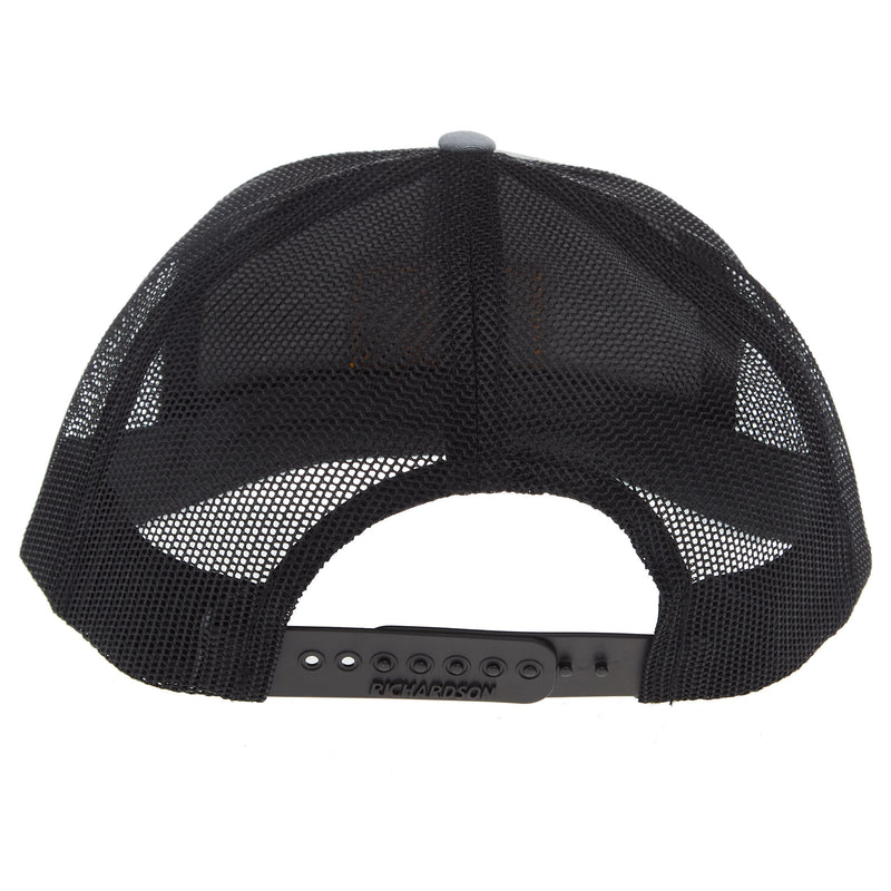 NRS National Ropers Supply Applique Patch Grey and Black Cap