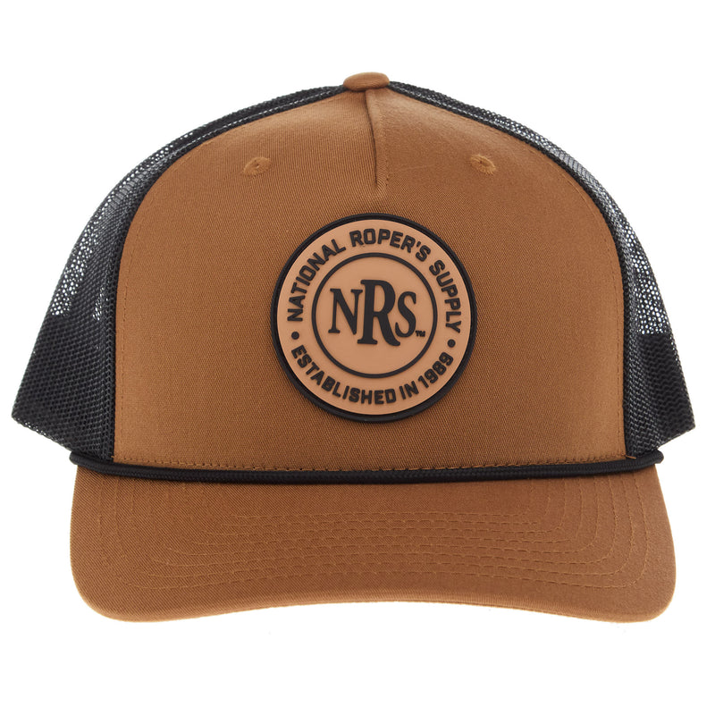 NRS National Ropers Supply Rubber Patch Caramel and Black Cap