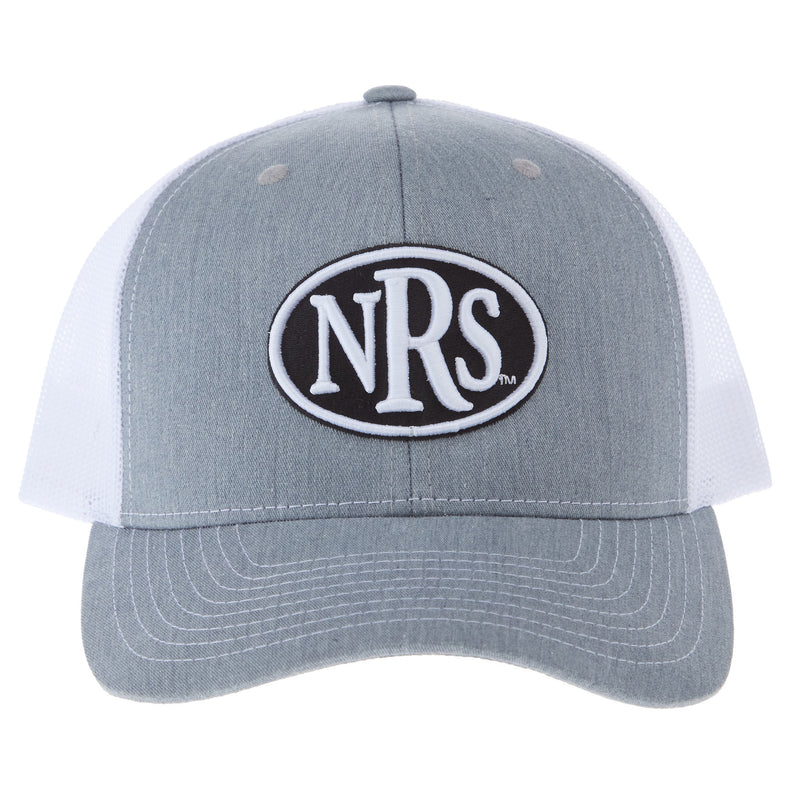 NRS Grey and White Oval Patch Cap