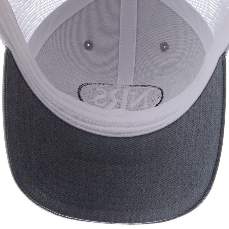 NRS Grey and White Oval Patch Cap