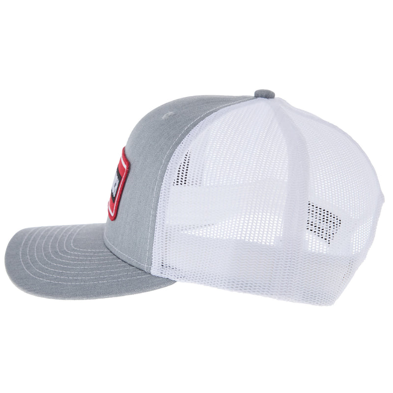 NRS Ranch Rectangle Patch Grey and White Cap