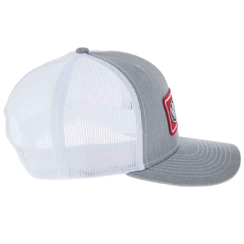 NRS Ranch Rectangle Patch Grey and White Cap