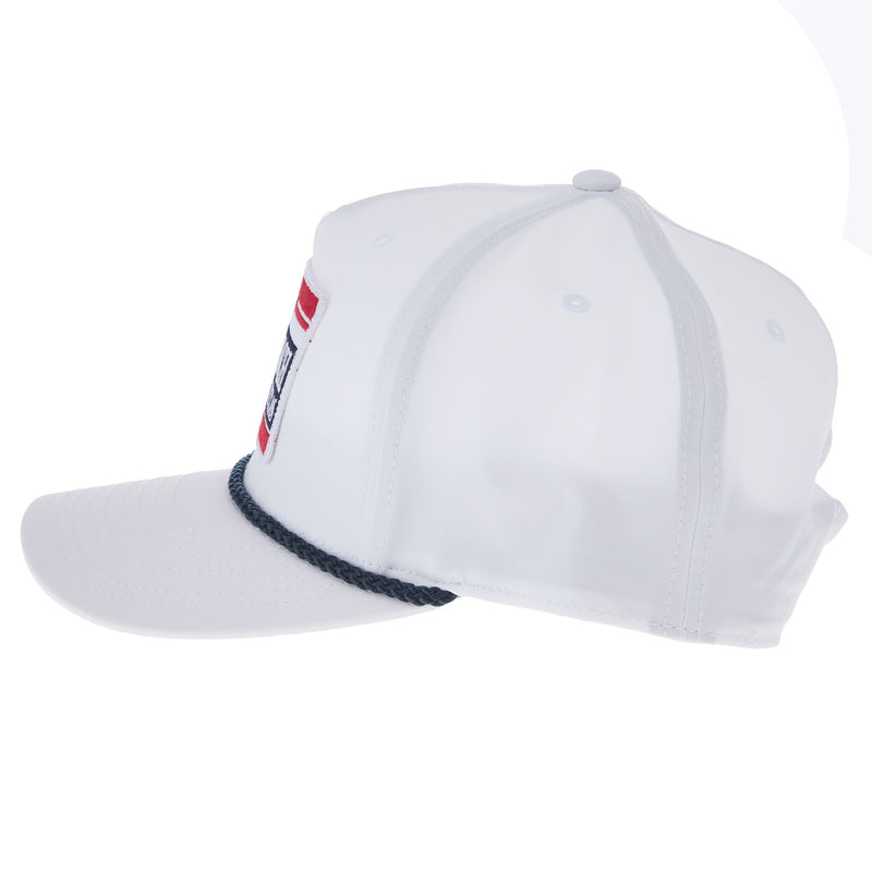 NRS Ranch White and Navy Rope Cap