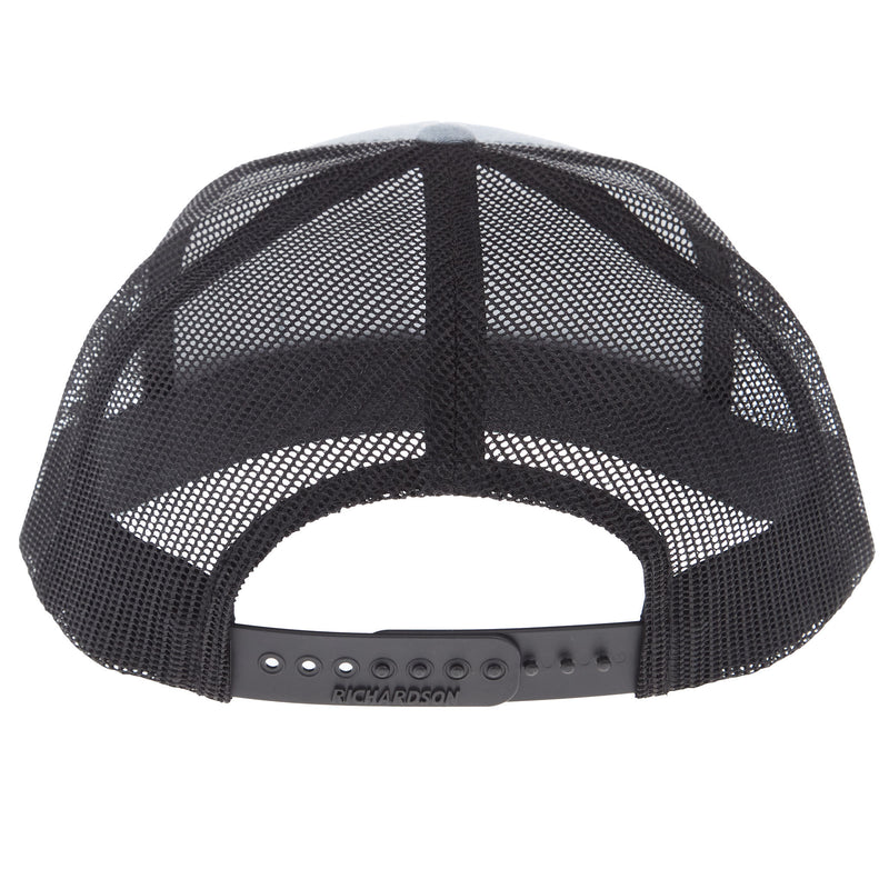 NRS Ranch Grey/Black Navy/Red Patch Cap